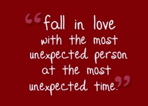 When you fall in love…