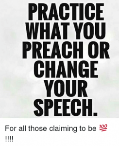 Gawa huwag puro Salita