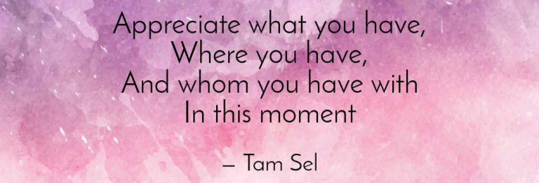 I Learn to Appreciate