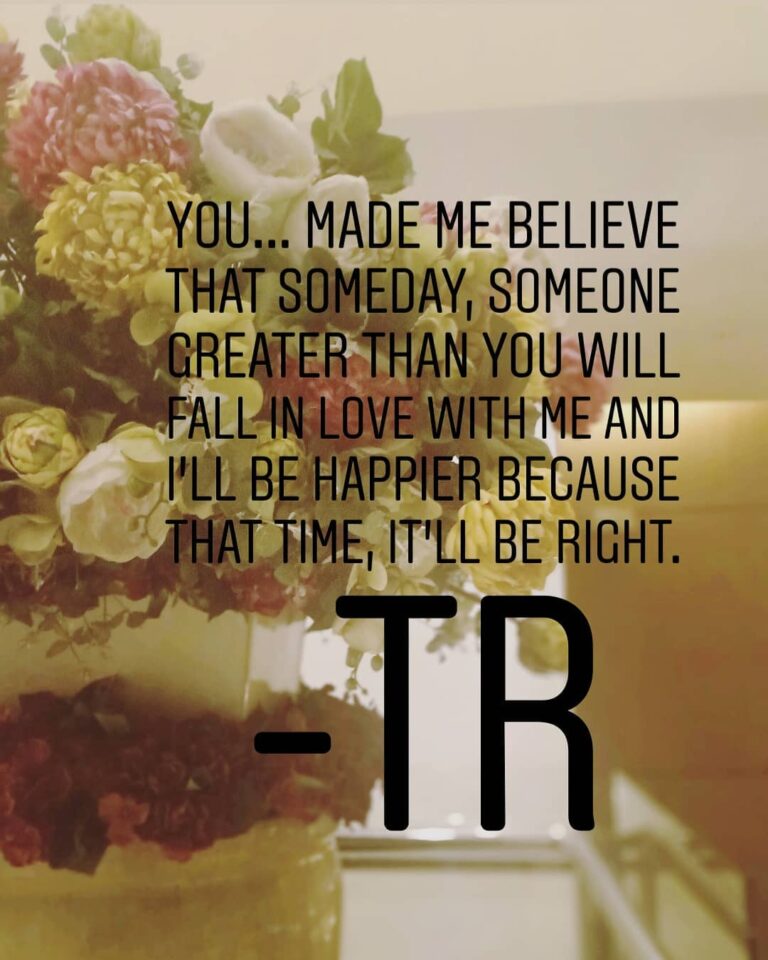 For The Person I Love…d -TR