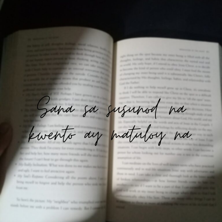 Sana sa susunod na kwento ay matuloy na.