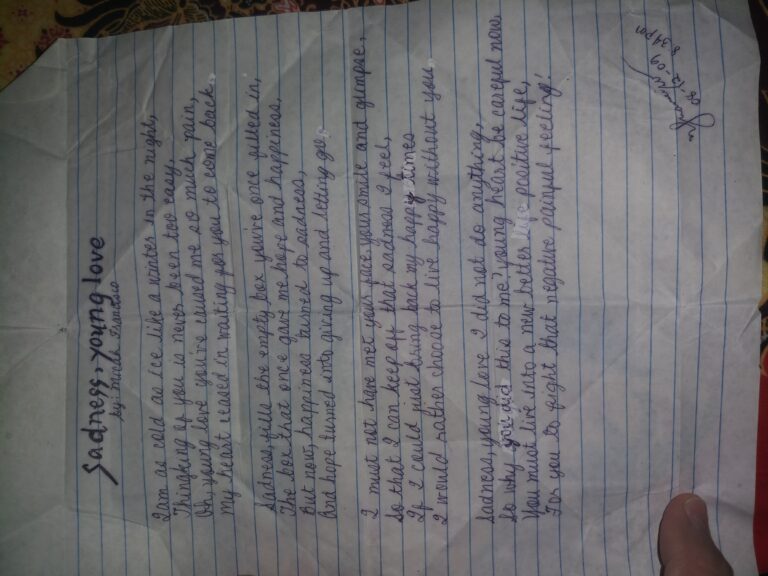 Poem of an 11 year old to a 26 year old me