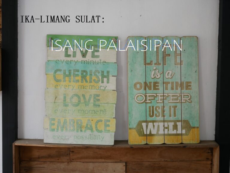 ANG IKA-LIMANG SULAT: ISANG PALAISIPAN
