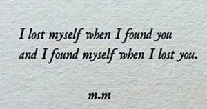 To The Man I lost Myself to